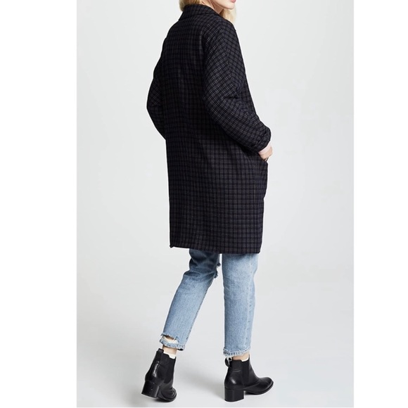 The GREAT. Tour Coat in Checked Twill - Picture 8 of 9